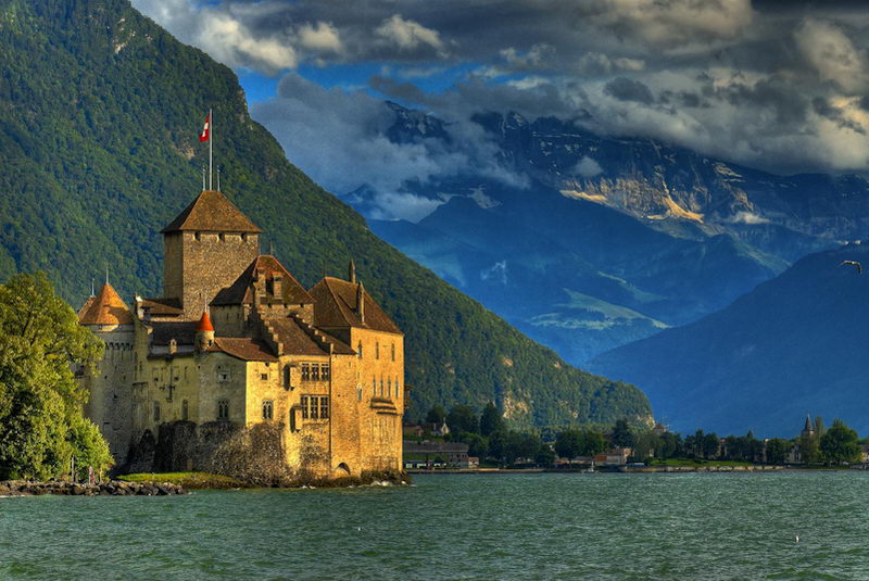 Замок Шийон. Монтрё. Швейцария.