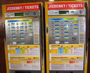 Автомат по продаже билетов в Праге